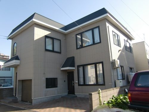 札幌市北区 窯業系サイディング施工及び塗装工事 施工前