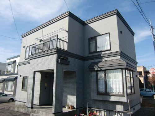 札幌市南区 窯業系サイディング 塗装工事 施工前