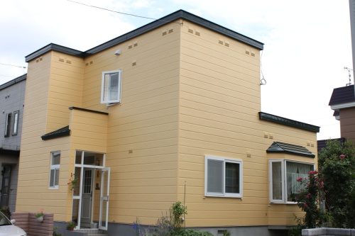 札幌市西区｜窯業系サイディング施工及び塗装工事