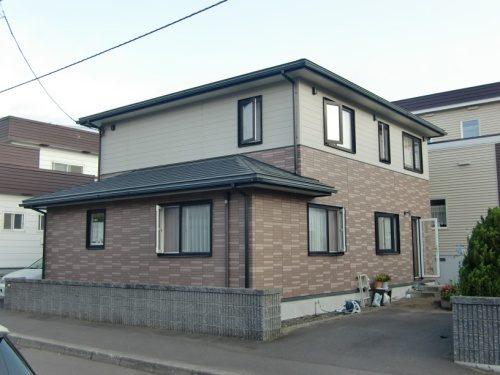 札幌市南区 窯業系サイディング 塗装工事 施工前