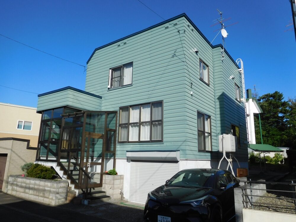 札幌市北区 金属系サイディング 塗装工事 施工前