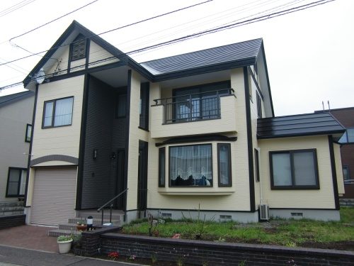 札幌市厚別区｜窯業系サイディング 塗装工事
