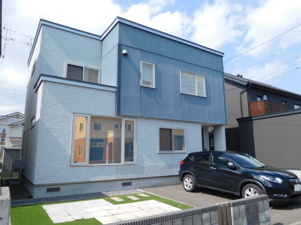 札幌市北区 窯業系サイディング 塗装工事 施工前
