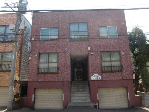 札幌市中央区 モルタル壁 塗装工事 施工前