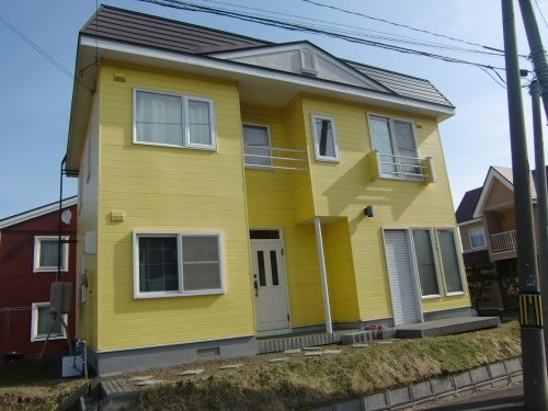 札幌市手稲区 窯業系サイディング 塗装工事 施工前