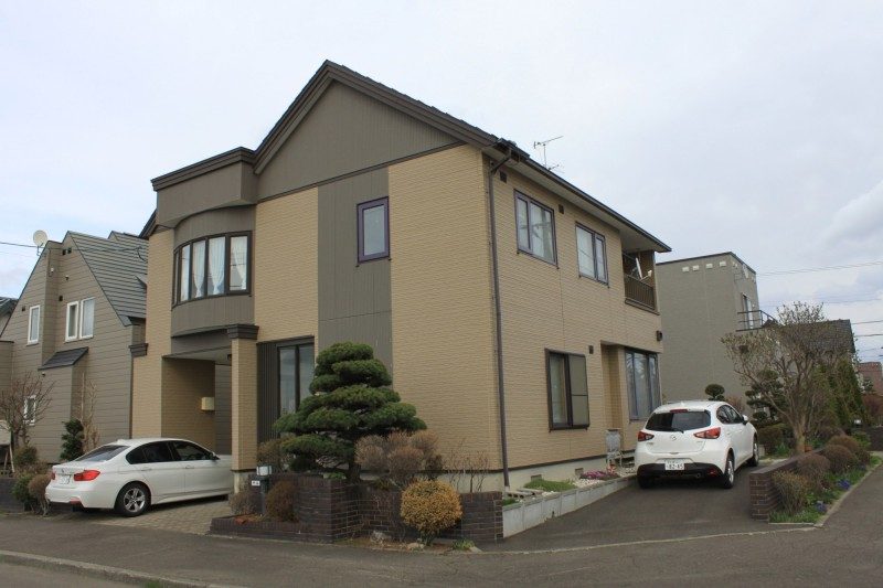 札幌市東区 窯業系サイディング 塗装工事 施工前