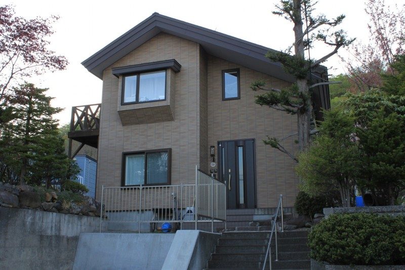 札幌市南区 窯業系サイディング 塗装工事 施工前