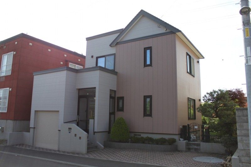 札幌市南区 窯業系サイディング 塗装工事 施工前