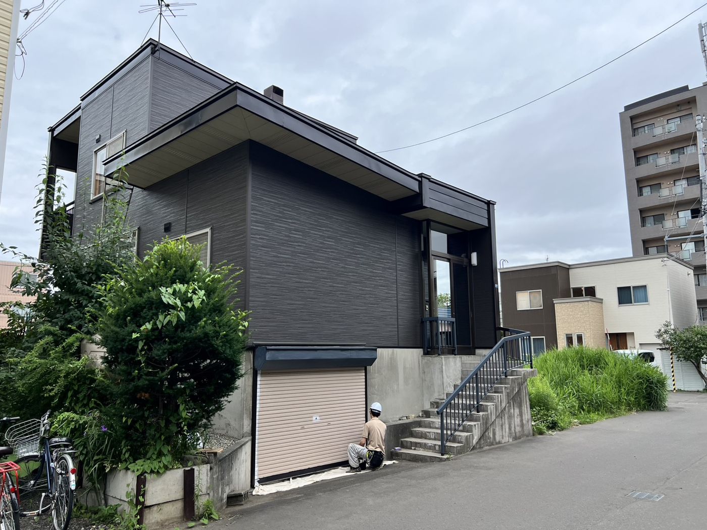 札幌市北区 金属系サイディングへの張替え工事